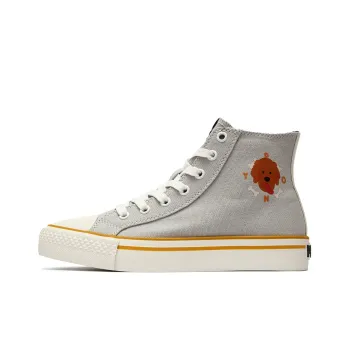 PONY Shooter Abrasion Resistant High Top Canvas Shoes Unisex Gray