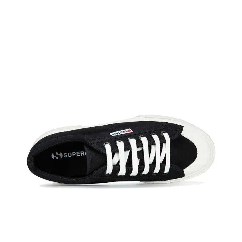 SUPERGA Low Top Canvas Shoes Women's Black-2