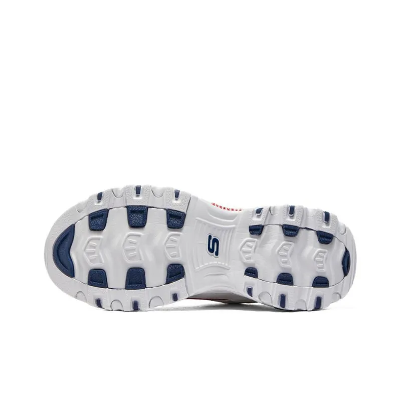 Skechers DLites 1.0 'White Navy Blue Red'-4