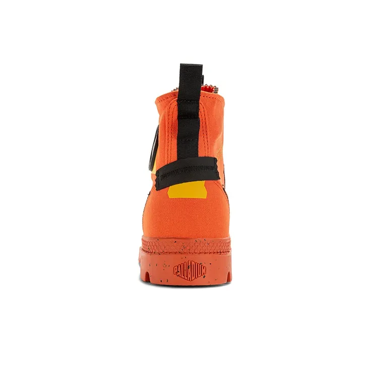 Palladium Pampa Anti Slip And Wear Resistant Breathable High Top Canvas Shoes Unisex Fire Orange-2