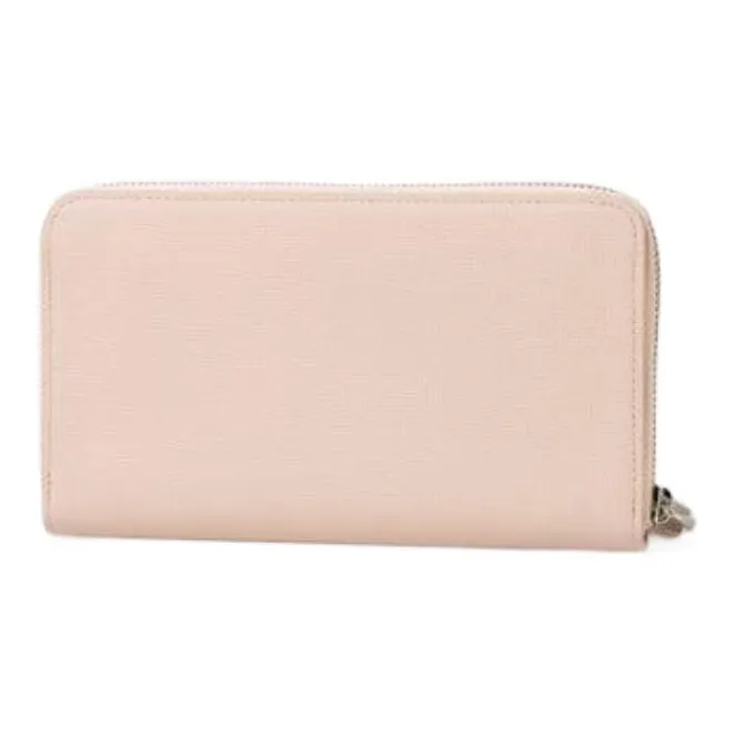 LONGCHAMP Calfskin Wallet Women's Pink-1