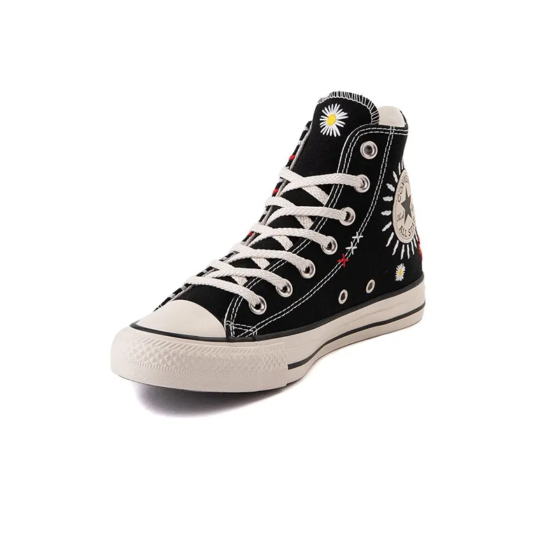 Converse Chuck Taylor All Star High 'Daisy Embroidery' Black-2