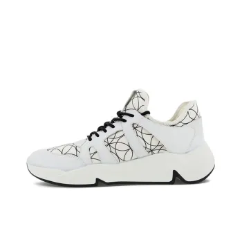 Ecco Tide Fun Shock Absorbers With Slip Resistant Features Low Top Chunky Sneakers Men's White