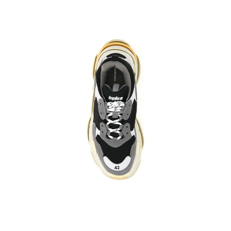 Balenciaga Triple S Sneaker 'Grey Yellow'-2