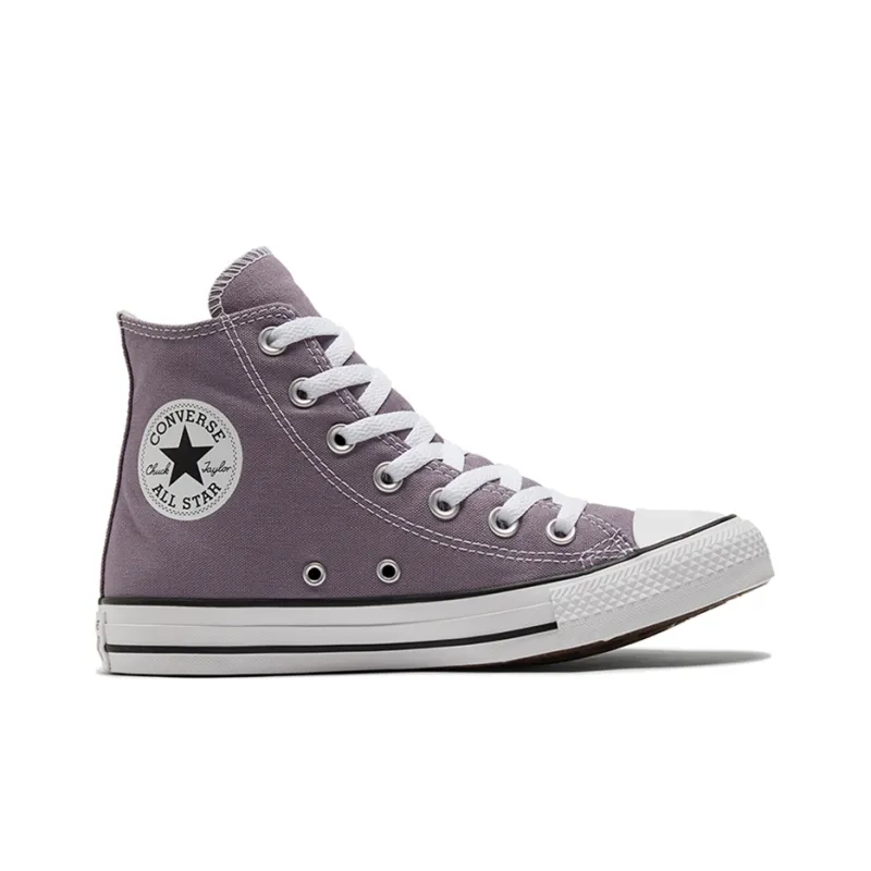 Converse Chuck Taylor All Star Canvas Shoes Grey/Purple-1