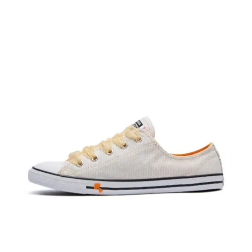 Converse Chuck Taylor All Star Canvas Shoes Women's Low-Top White/Orange