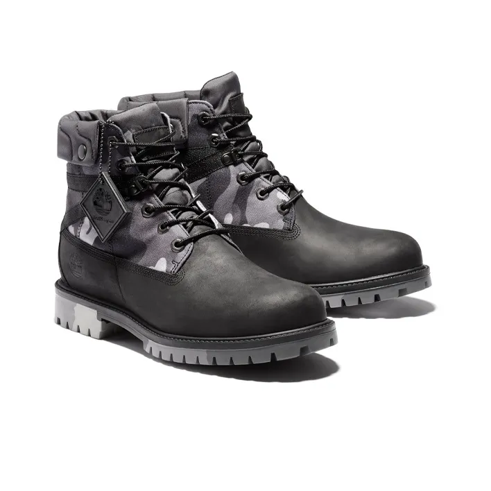 Timberland Heritage EK+ 6 Inch Waterproof Wide Fit Boot 'Grey Camouflage'-2