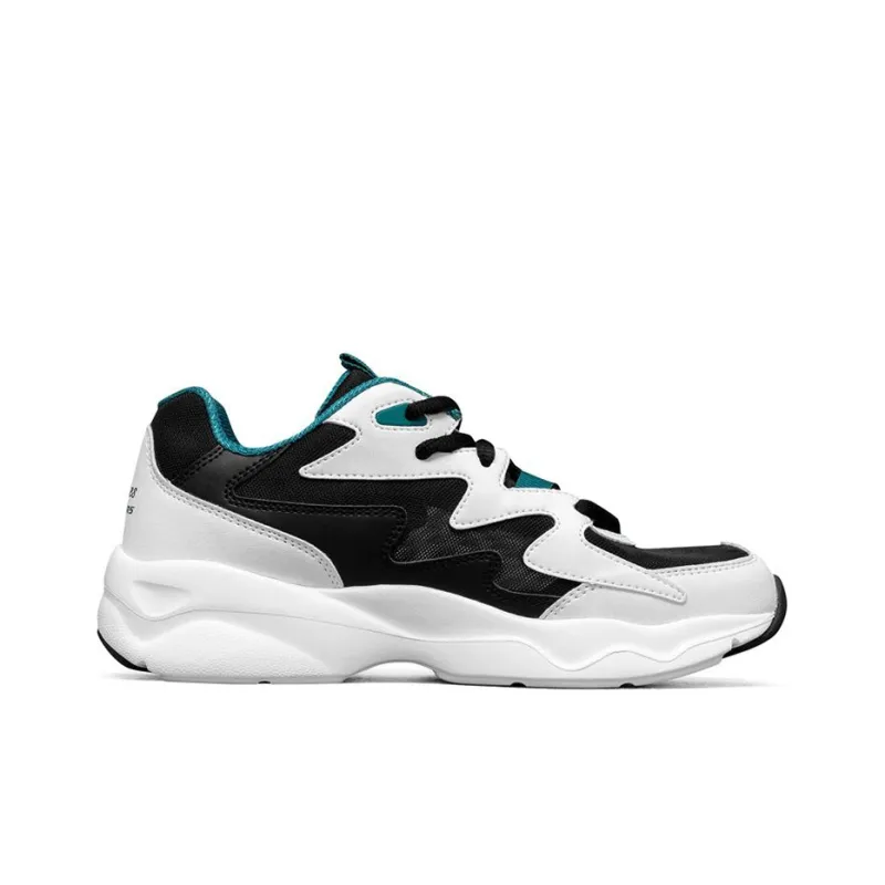 Skechers D'Lites Airy Low Top Running Shoes White/Black/Green Women's-1