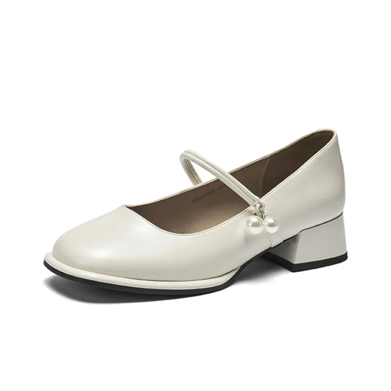 GEMEIQ Mary Jane Shoes 3.8cm Women's Black-2