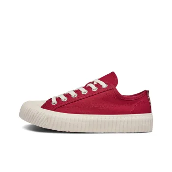Kappa Anti Slip Wear Resistant Low Top Canvas Shoes Unisex Red White
