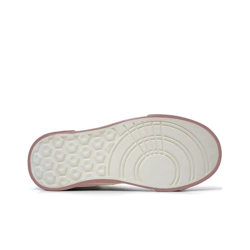 Warrior Anti Slip Wear Resistant Low Top Canvas Shoes Women's White Pink-4
