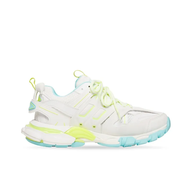 Balenciaga Track White Fluorescent Yellow Turquoise Women's-1