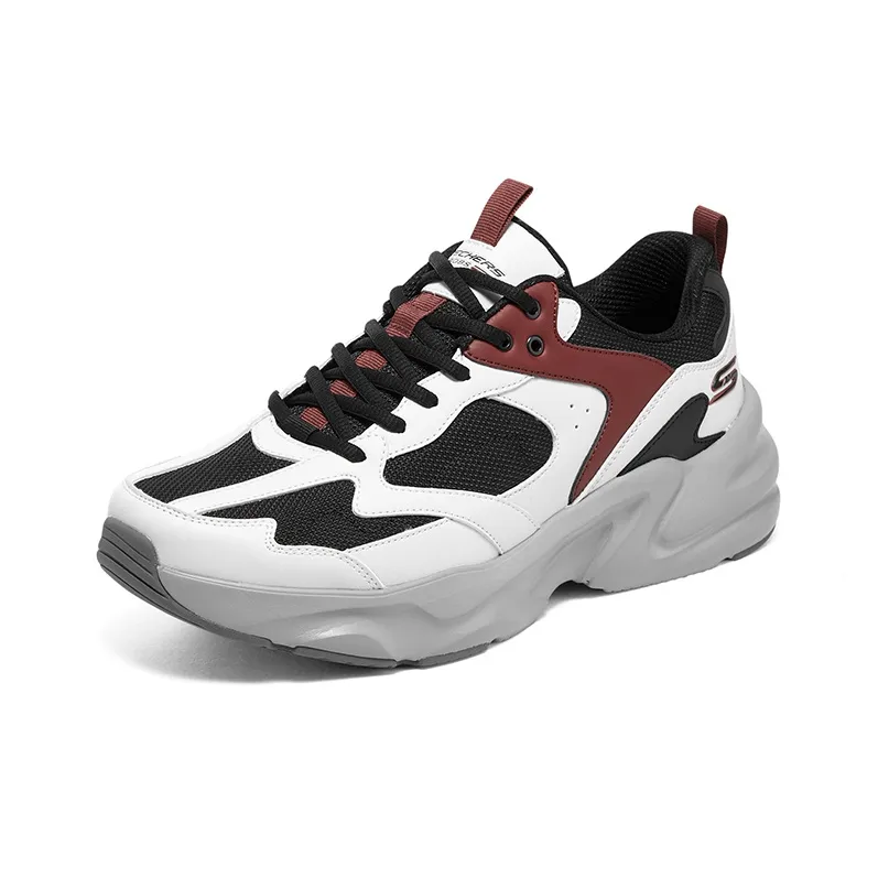 Skechers BOBS BAMINA 2 Slip Resistant, Abrasion Resistant, Breathable Low Top Chunky Sneakers Men's Red White-2
