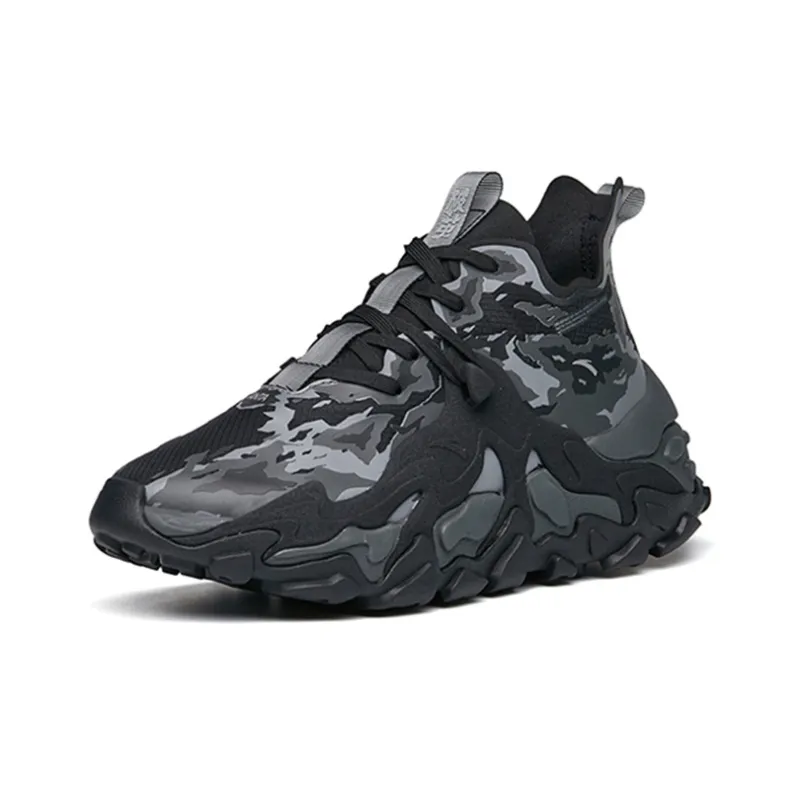 Anta Callus Removal Pro Low-Top Chunky Sneakers Men's Black Gray Camouflage-2