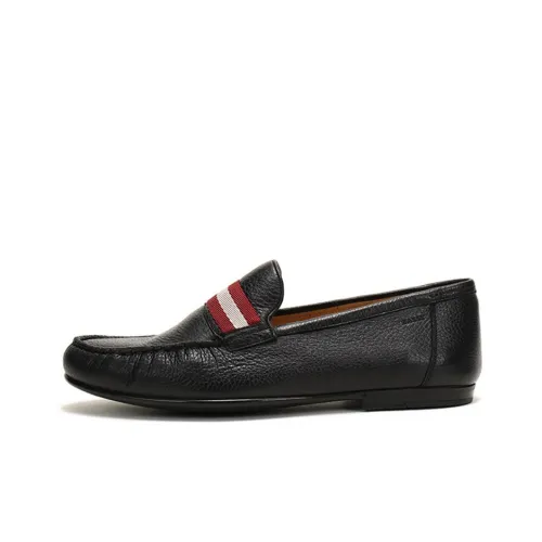 BALLY Men's Black Calf Leather Loafers