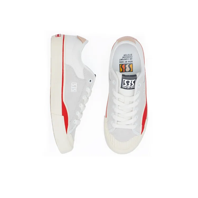 SEW BY SOU NFS Series NFS Collection Anti Slip And Wear Resistant Breathable Cushioning Canvas Shoes Unisex White-3