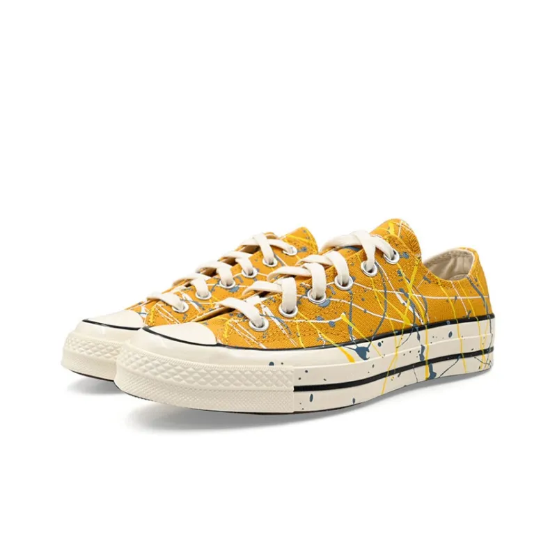Converse Chuck 70   Low 'Paint Splatter - Sunflower Gold'-1