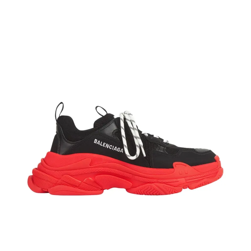 Balenciaga Triple S Black Red Sole-1