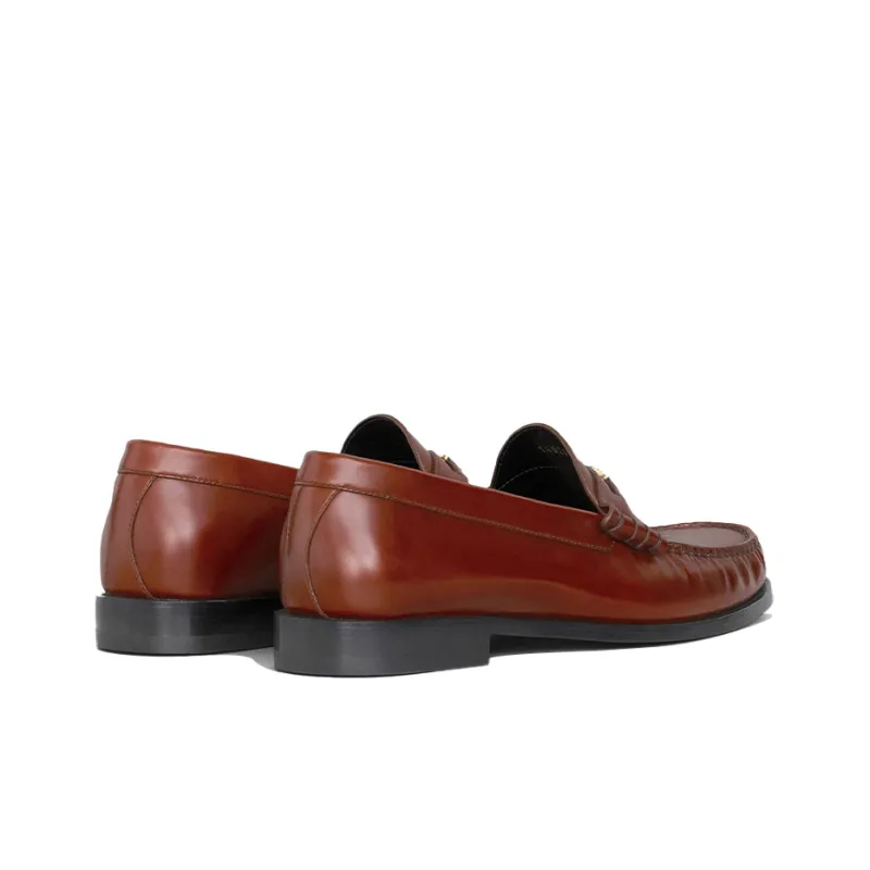 CELINE Triomphe Loafers Women's Brown-3