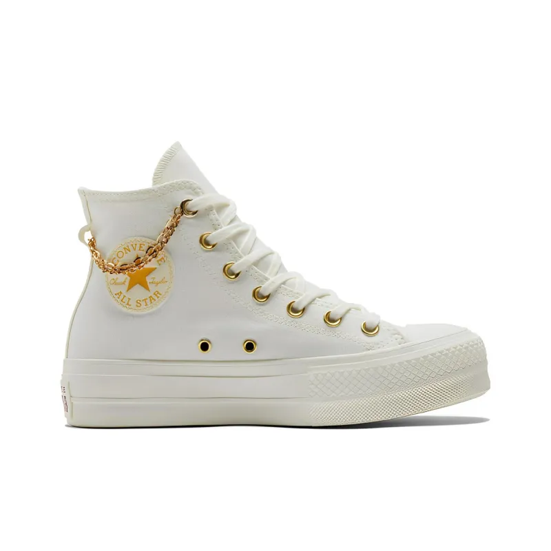 Converse Chuck Taylor All Star Platform Gold Chain Thriftshop Yellow Women's-1