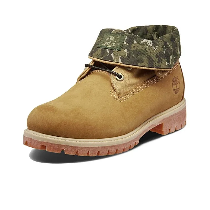 Timberland Roll Top Boots Basic 'Wheat Green Camouflage'-2