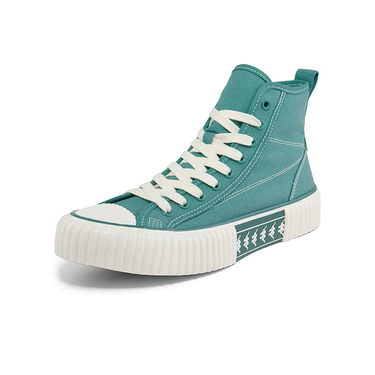 Kappa Wear resistant And Lightweight High Top Canvas Shoes Unisex Blue-1