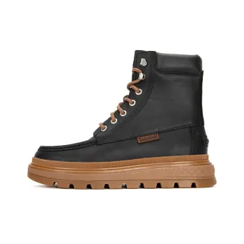 Timberland Ray City Moc Toe Chukka Boots 'Black Regenerative Leather' Women's