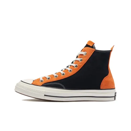 Converse 1970s Canvas Shoes Unisex High-Top Black/Orange