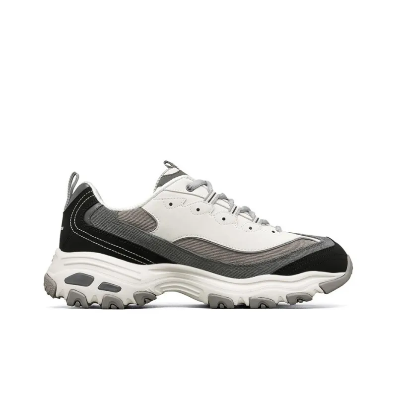 Skechers D'Lites 1.0 Low Top Running Shoes Black/Grey-1