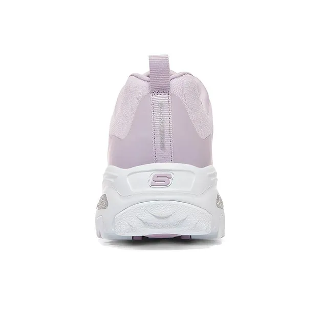 Skechers D'LITES 1.0 Anti Slip And Wear Resistant Breathable Low Top Chunky Sneakers Women's Lavender-3