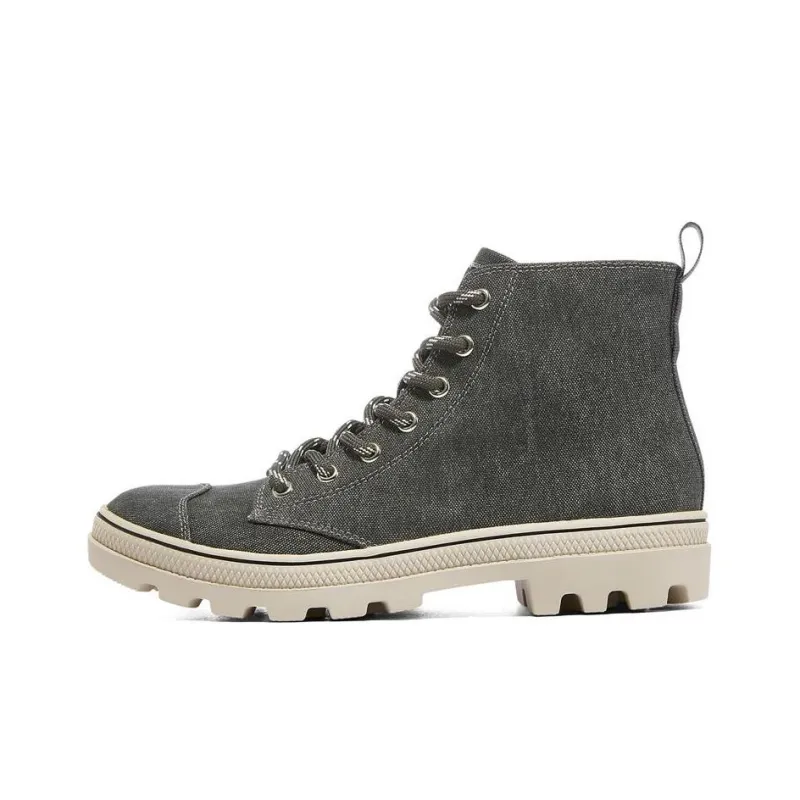 Skechers Roadies Abrasion Resistant Coverage High Top Canvas Shoes Women's Charcoal Gray-0