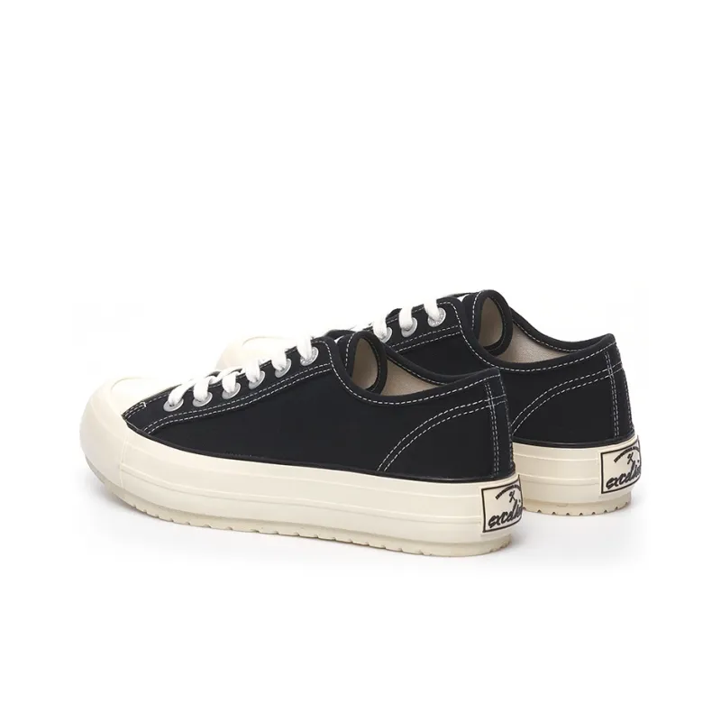 Excelsior Canvas Shoes Women's Low Top Charcoal Black-2