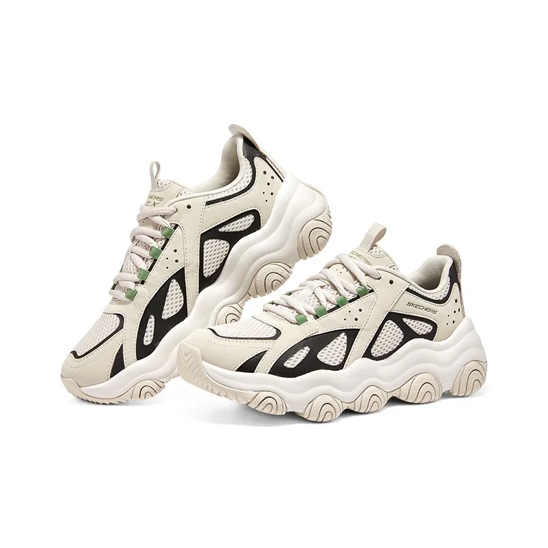 Skechers Rover X Bear Whoops Slip Resistant Breathable Low Top Chunky Sneakers Women's Natural-2