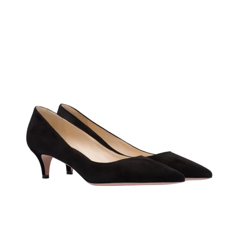 PRADA Medium Heel Shoes Women's Black-1