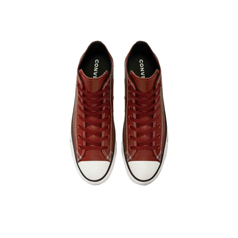 Converse Chuck Taylor All Star Anti-Slip And Wear-Resistant Coverage High-Top Canvas Shoes Unisex Burgundy-3
