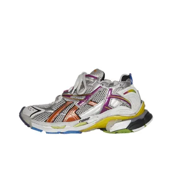 Balenciaga Runner Sneakers Grey Multi‑Color