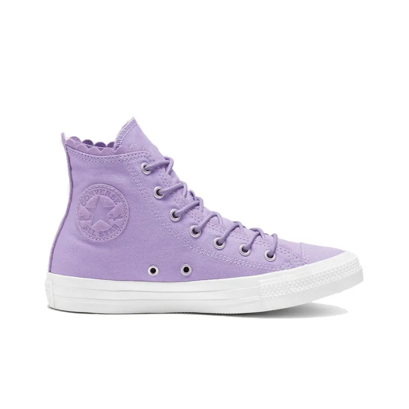 Converse Women's Chuck Taylor All Star High 'Frilly Thrills Washed Lilac' Women's-1