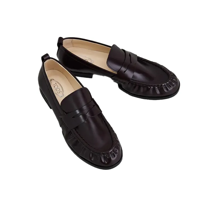 TOD'S Casual Single Shoes Women's Dark Burgundy-3