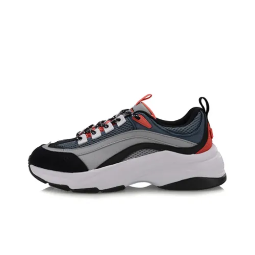 LINING Aurora WindWalker Chunky Sneakers Men Low-Top Gray/Red/White