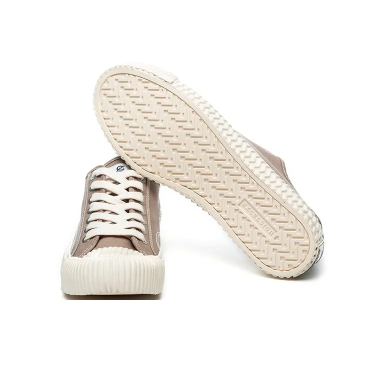Excelsior Canvas Shoes Unisex Low-Top Light Beige Gray-4