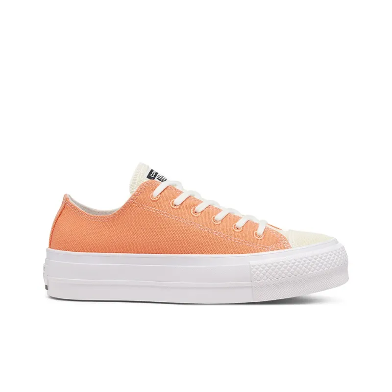 Converse Women's Renew Cotton Chuck Taylor All Star Platform Low 'Fuel Orange' Women's-1