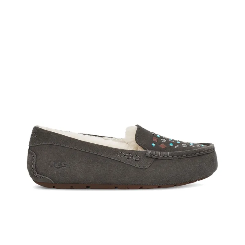 UGG Ansley Stud 2 Rivets Slip On Grey Women's-1