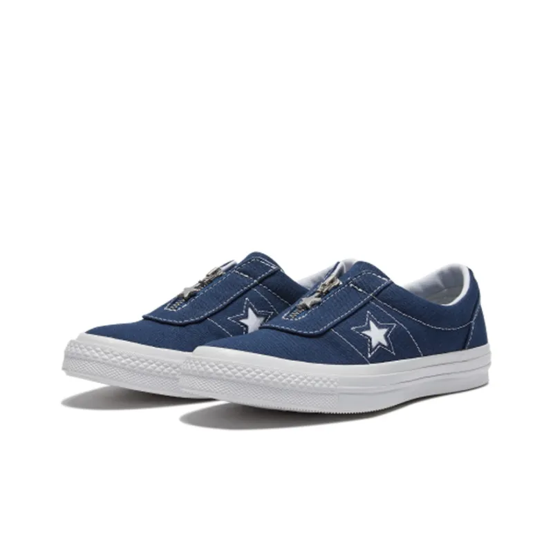 Converse One Star Navy Blue Zipper Women's-2