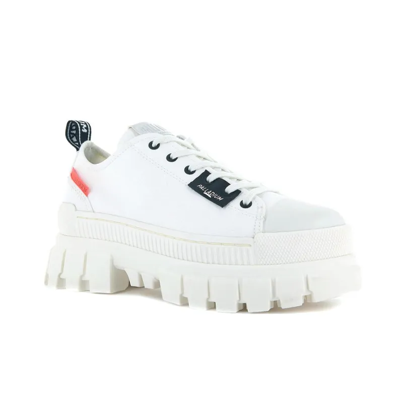 Palladium Revolt Lo T Anti-Slip And Wear-Resistant Height Increasing Low-Top Canvas Shoes Women's White-2