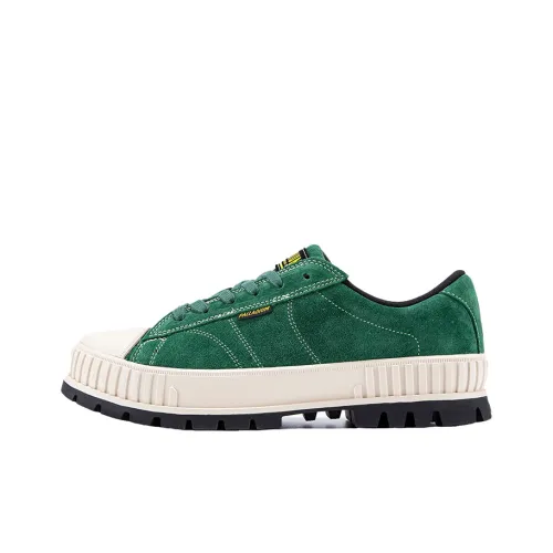Palladium Pallashock90Sde Anti-Slip Wear-Resistant Low-Top Canvas Shoes Unisex Green Smoke White