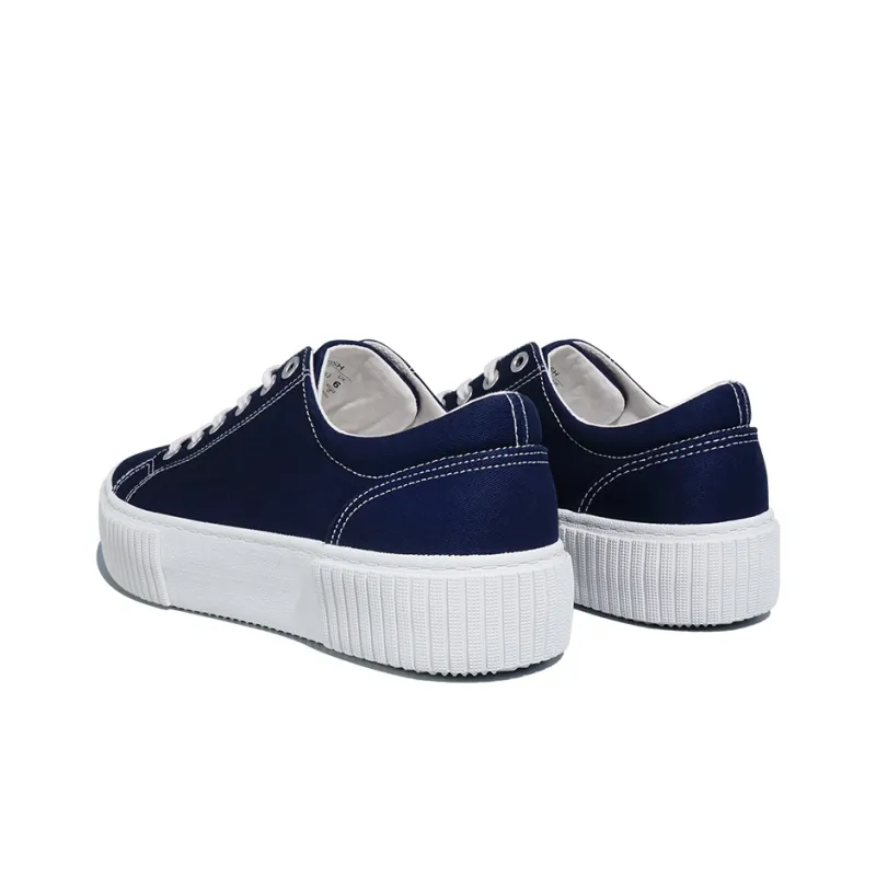 Rockfish Anti Slip Wear Resistant Low Top Canvas Shoes Women's Dark Blue-3