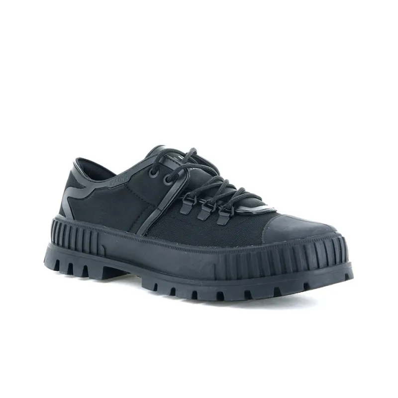 Palladium Pallashock Hkr Rains Anti Slip And Wear Resistant Breathable Low Top Canvas Shoes Unisex Black-2