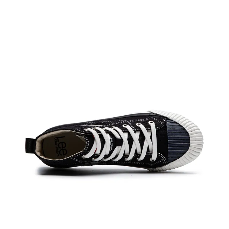 Lee Breathable Balanced Lightweight High Top Canvas Shoes Unisex Black-2