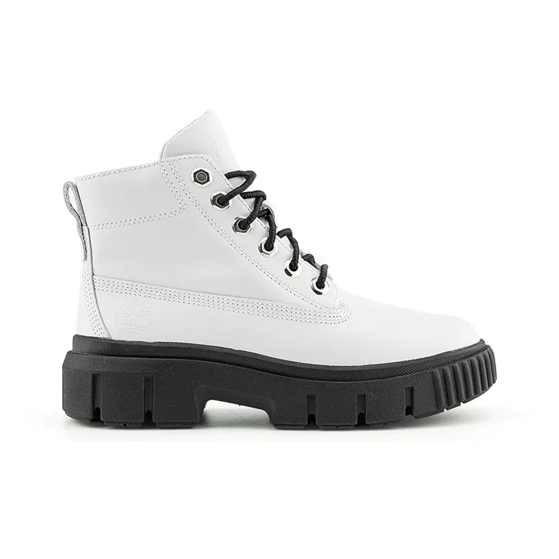 Timberland Greyfield Leather Boots 'White Full Grain' Women's-1