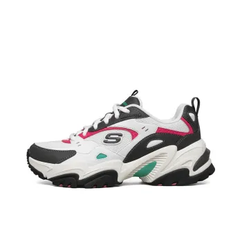 Skechers Stamina V2 Low Top Running Shoes Pink/White Women's